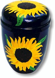 mit zwei grossen Sonnenblumen